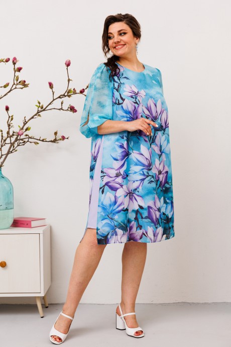 Платье Romanovich Style 1-2628 бирюзовый размер 50-60 #3