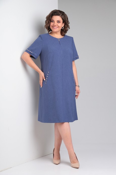 Платье Romanovich Style 1-1729К джинс размер 52-62 #2