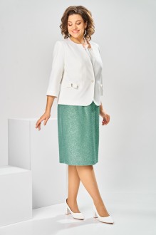 Костюм Romanovich Style 3-2697 белый, зелень