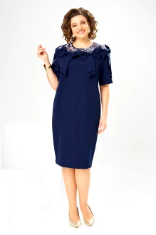 Вечернее платье Romanovich Style 1-2899 сине-белый