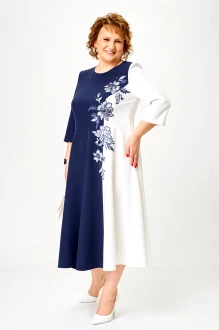 Вечернее платье Romanovich Style 1-2905 сине-белый
