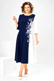 Вечернее платье Romanovich Style 1-2905 сине-белый
