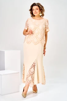 Платье Romanovich Style 1-2927 кремовое