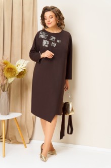 Платье Volna 1454 коричневый
