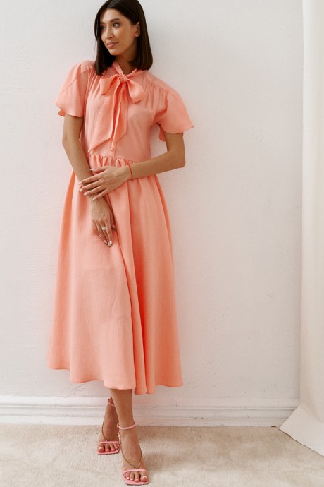 Платье BEAUTY ANNETE А3141 оранжевый размер 42-46 #1