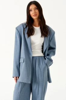 Жакет (пиджак) BEAUTY ANNETE A5614 серо-голубой