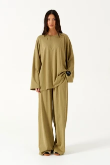Брюки BEAUTY ANNETE A1785 оливка