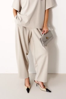 Брюки BEAUTY ANNETE A1799 серо-бежевые