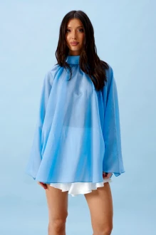 Блузка BEAUTY ANNETE A2486 голубая