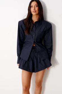 Блузка BEAUTY ANNETE A2490 темно-синяя