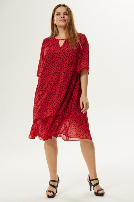 Платье Ma Cherie 4015 красный размер 50-54 #1