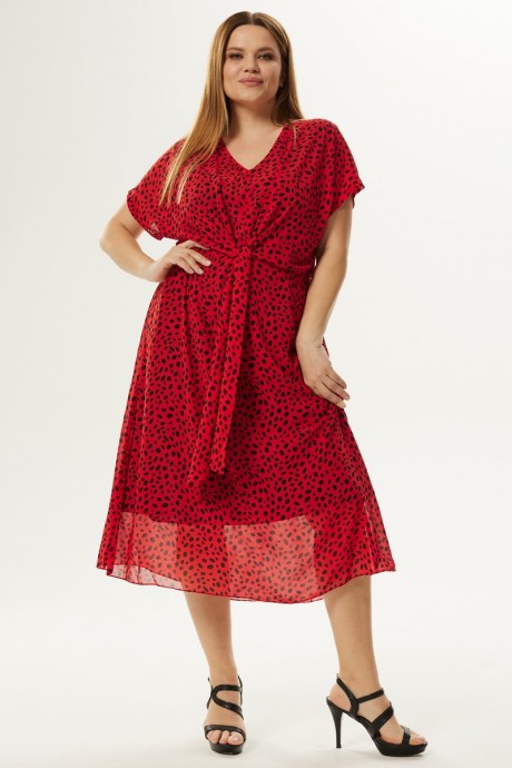 Платье Ma Cherie 4016 красный размер 50-54 #1