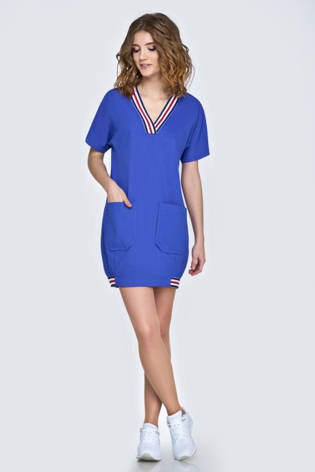 Платье Arita Style (Denissa) 1136 синий размер 44-48 #1