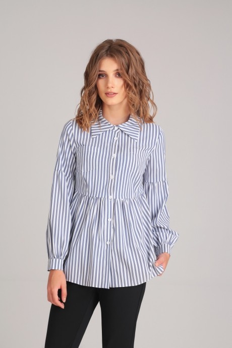 Блузка, туника, рубашка Arita Style (Denissa) 1158 голубая полоска размер 42-46 #2