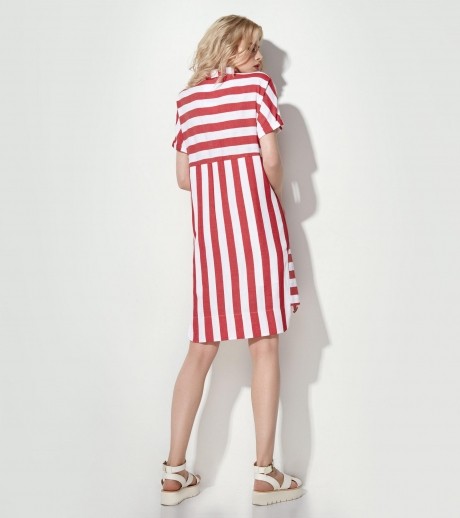 Платье Prio 183880 бело-красный размер 42-48 #2