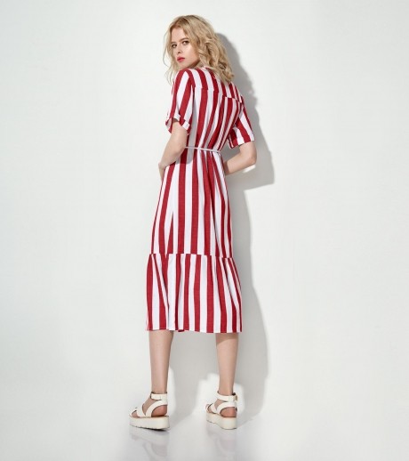 Платье Prio 183780 бело-красный размер 42-50 #2
