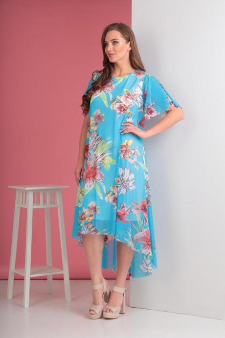 Платье Anastasia Mak 509 голубой размер 48-64 #1