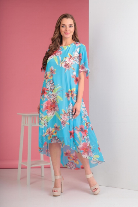 Платье Anastasia Mak 509 голубой размер 48-64 #2