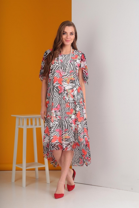 Платье Anastasia Mak 509 серый размер 48-64 #3