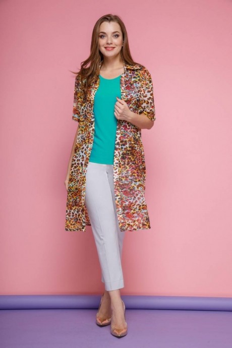 Блузка, туника, рубашка Anastasia Mak 511 блуза+топ размер 48-64 #1
