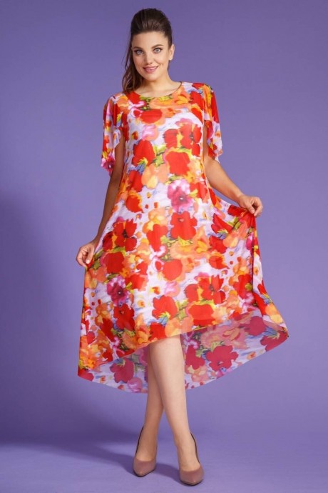 Платье Anastasia Mak 509 красный размер 48-64 #2