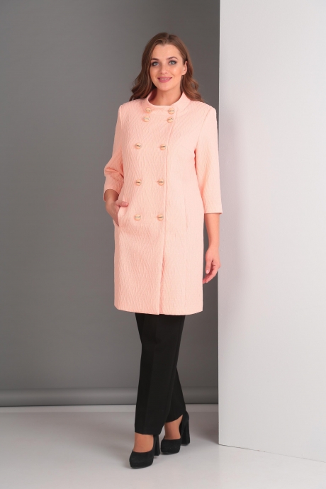 Пальто Anastasia Mak 521 пудра размер 48-64 #2