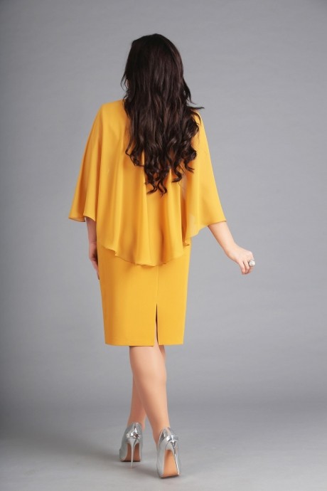 Вечернее платье Anastasia Mak 573 горчица размер 50-60 #3
