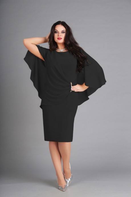 Вечернее платье Anastasia Mak 573 чёрный размер 50-60 #1