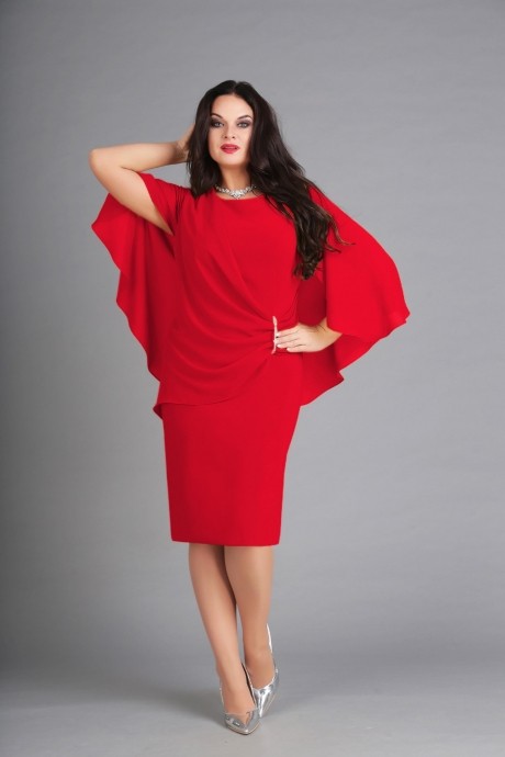 Вечернее платье Anastasia Mak 573 красный размер 50-60 #1