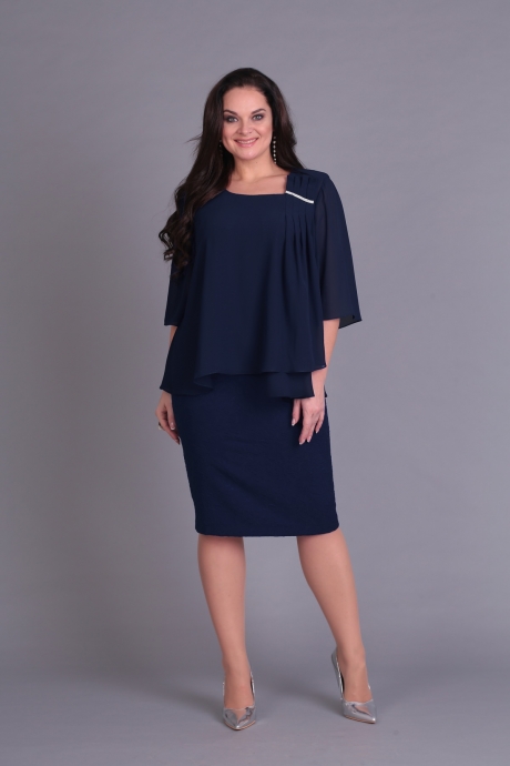 Вечернее платье Anastasia Mak 575 темно-синий размер 50-60 #1