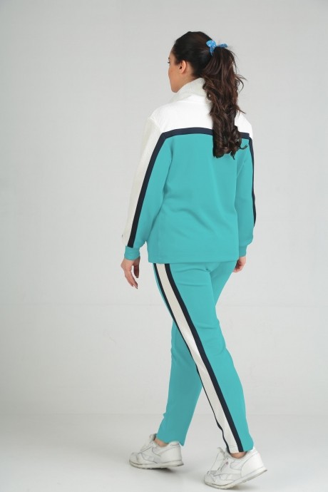 Спортивный костюм Anastasia Mak 579 светло-бирюзовый размер 50-60 #2