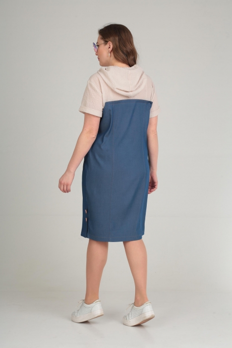 Платье Anastasia Mak 616 джинсовый размер 50-60 #5