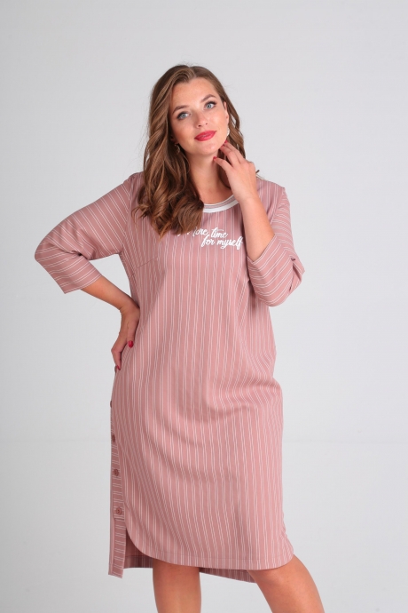 Платье Anastasia Mak 629 розовый размер 54-60 #2