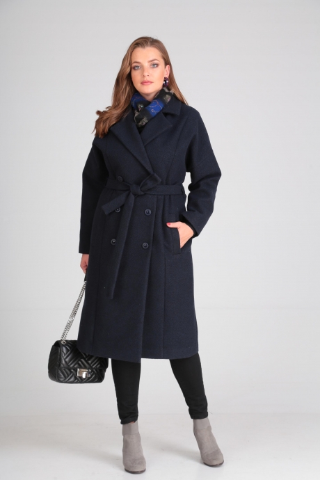 Пальто Anastasia Mak 638 синий размер 48-56 #1