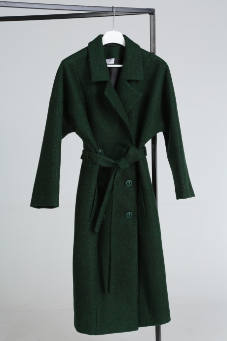 Пальто Anastasia Mak 638 зелёный размер 48-56 #5