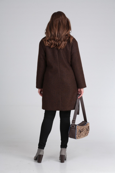 Пальто Anastasia Mak 651 коричневый размер 46-52 #5