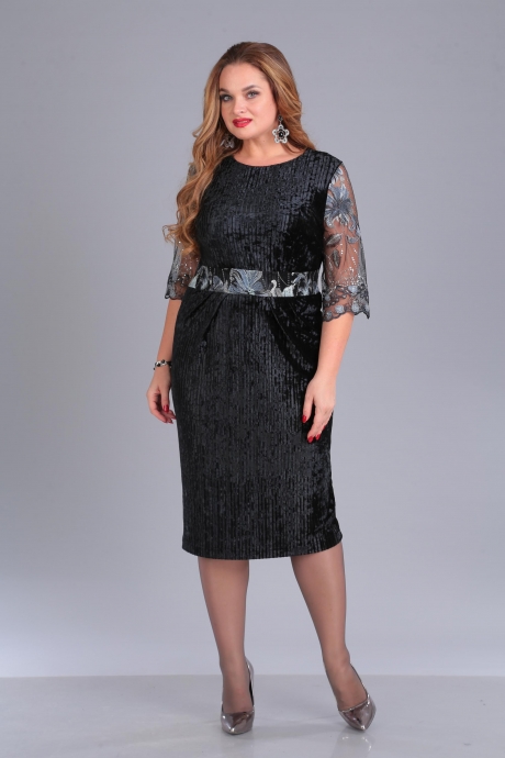 Вечернее платье Anastasia Mak 675 чёрный размер 50-56 #1