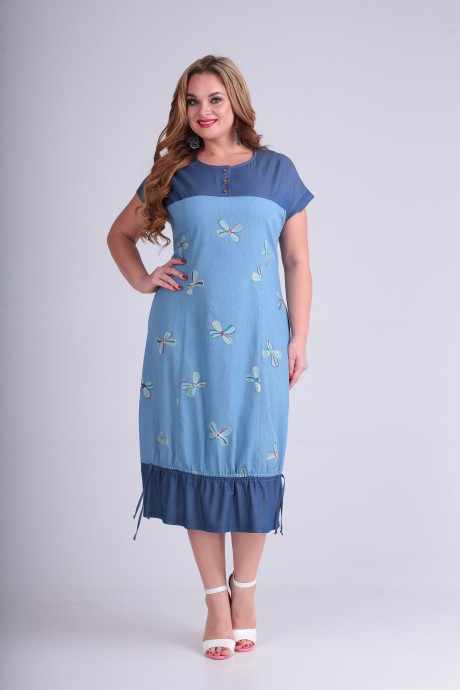 Платье Anastasia Mak 719 голубой размер 50-60 #2