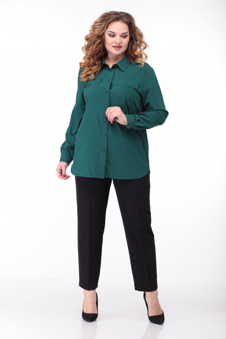 Блузка Anastasia Mak 761 зелёный размер 50-60 #2