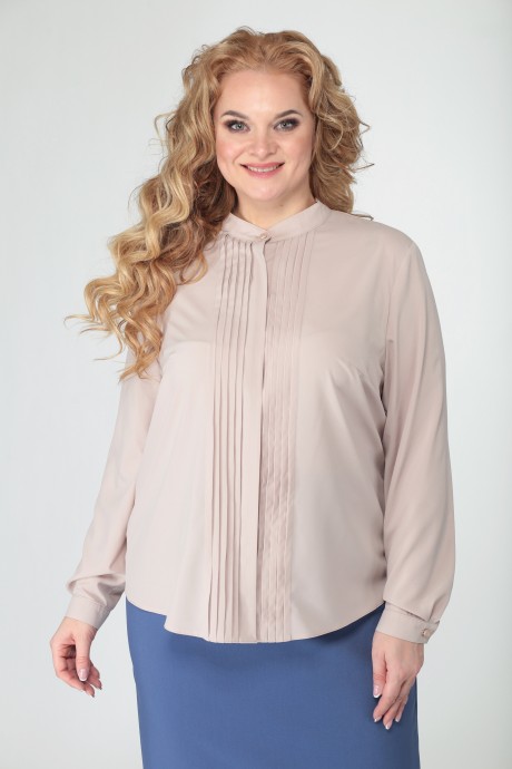 Блузка Anastasia Mak 803 бежевый размер 50-60 #1