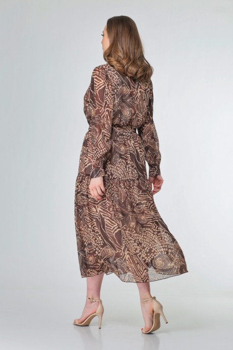 Платье Anastasia Mak 785.1 коричневый размер 50-60 #4