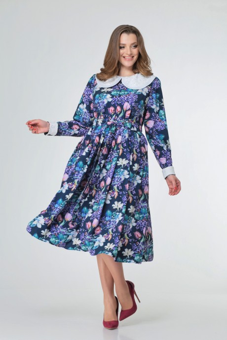 Платье Anastasia Mak 786.1 мультиколор размер 50-60 #1