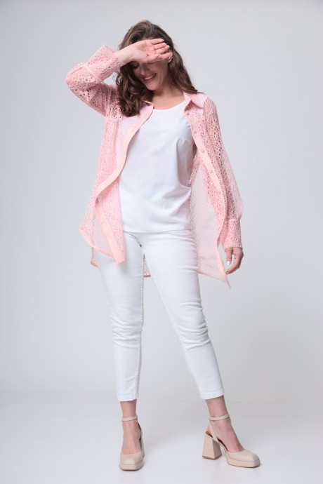 Рубашка Anastasia Mak 1020 розовый размер 48-58 #4
