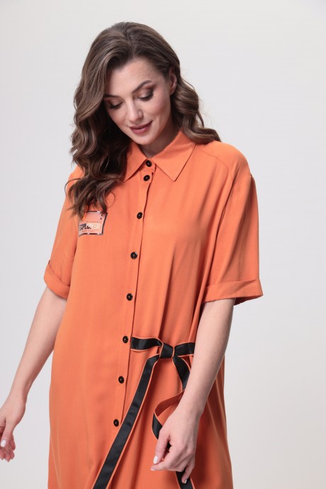 Платье Anastasia Mak 1004 оранжевый размер 54-64 #2