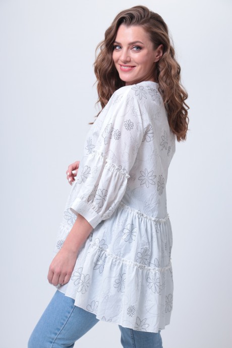 Блузка Anastasia Mak 1028 белый размер 50-60 #5