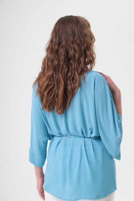 Блузка Anastasia Mak 1031 голубой размер 50-60 #3