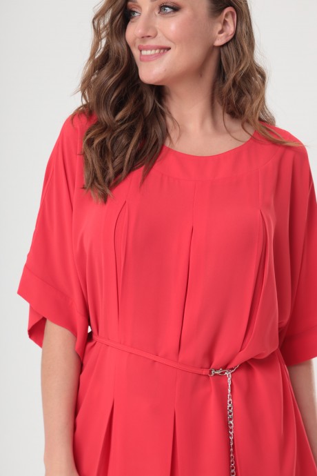 Блузка Anastasia Mak 1031 красный размер 50-60 #4