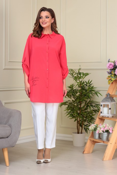 Блузка Anastasia Mak 856 красный размер 56-66 #2