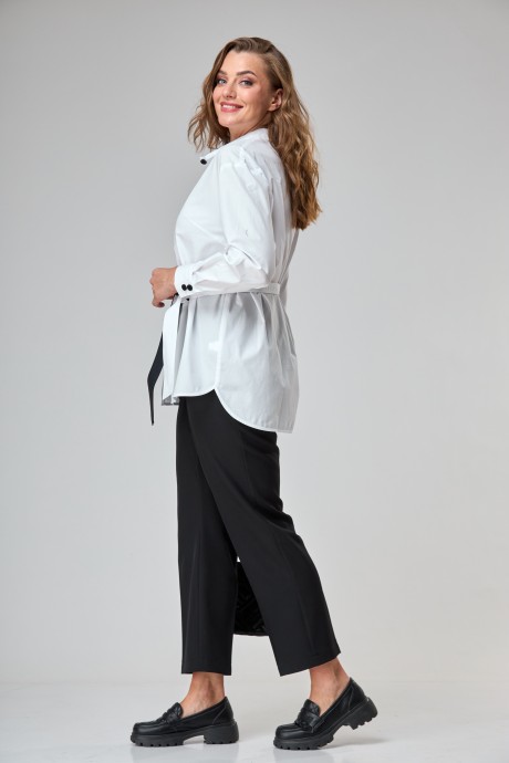 Блузка Anastasia Mak 1049 черно-белый размер 50-60 #2