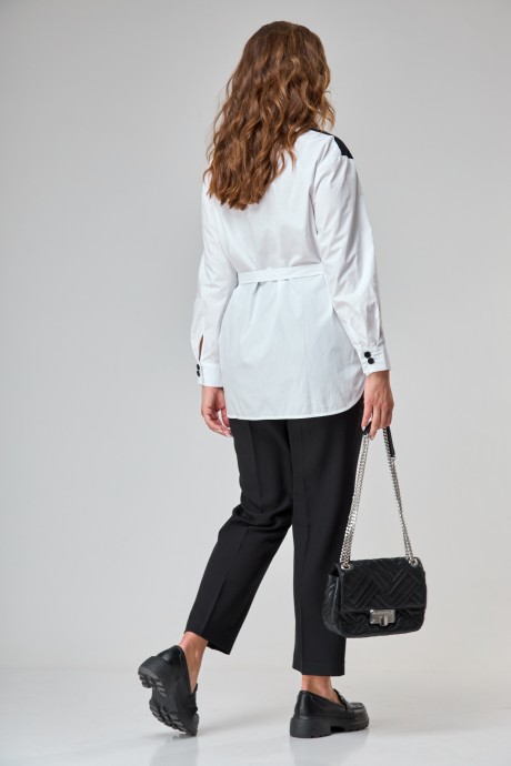 Блузка Anastasia Mak 1049 черно-белый размер 50-60 #3